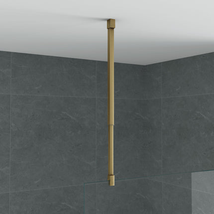 ALONI Plafondsteun inloopdouche verstelbaar - 43-80 cm - Geborsteld goud - afbeelding 2