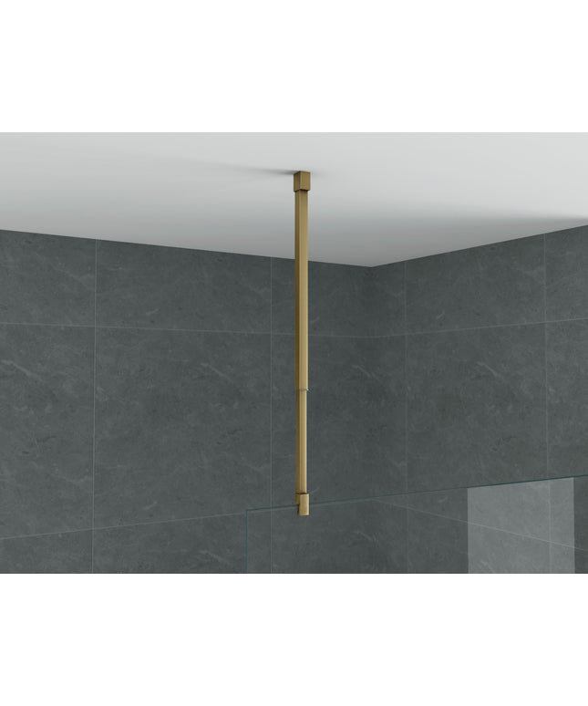 ALONI Plafondsteun inloopdouche verstelbaar - 43-80 cm - Geborsteld goud - afbeelding 2