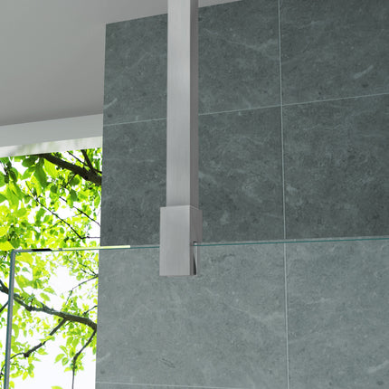 ALONI Plafondsteun verstelbaar - 43-80 cm - Chroom - afbeelding 3