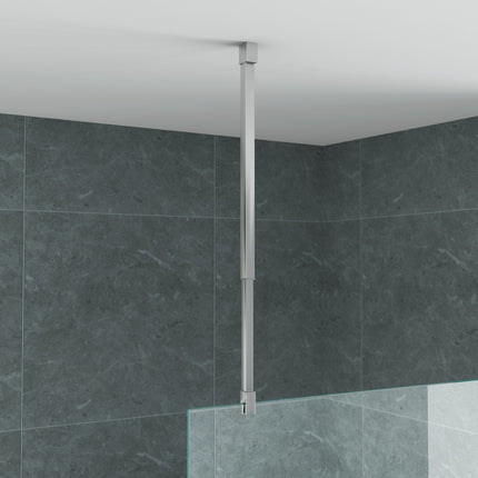 ALONI Plafondsteun verstelbaar - 43-80 cm - Chroom - afbeelding 2