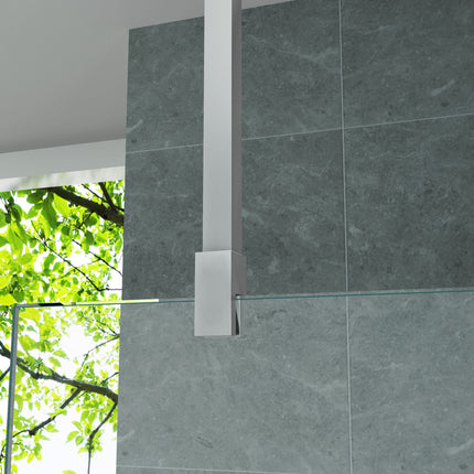 ALONI Plafondsteun inloopdouche - Verstelbaar 43-80 cm - Geborsteld RVS - afbeelding 3