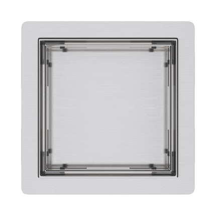 ALONI Doucheput met tegelrooster - 15x15cm - Geborsteld RVS - afbeelding 7