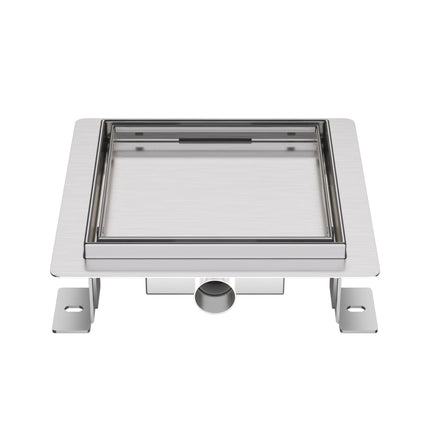ALONI Doucheput met tegelrooster - 15x15cm - Geborsteld RVS - afbeelding 5