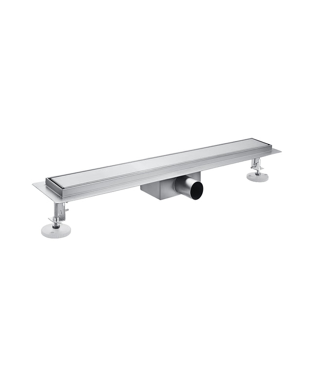 ALONI Douchegoot met tegelrooster - 60 cm - Geborsteld RVS - afbeelding 2