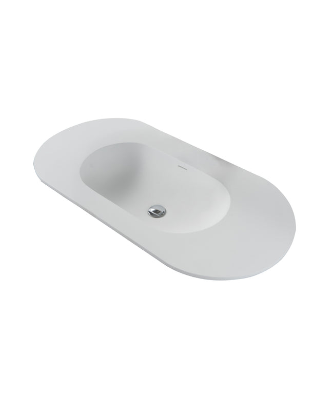BEGONIA Wastafel - 1200x525mm - Mat wit
