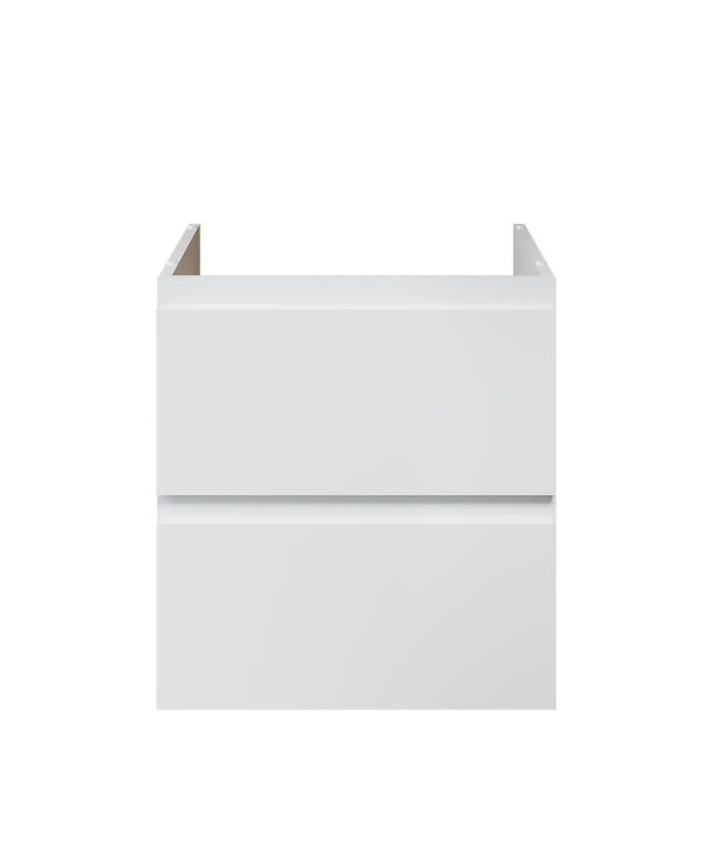 ALONI Sally XL Wastafelonderkast - 2 Softclose lades - 560x600mm - Glanzend wit