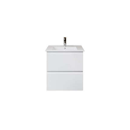 ALONI Sally XL Wastafelonderkast - 2 lades softclose greeploos - 56x60cm - Mat wit - afbeelding 2