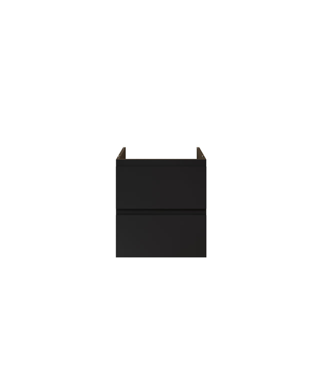 ALONI Sally XL Wastafelonderkast - 2 Softclose Lades - 560x600mm - Mat zwart