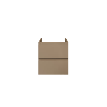 ALONI Sally XL Wastafelonderkast - 2 Lades Softclose Greeploos - 56x60cm - Zand