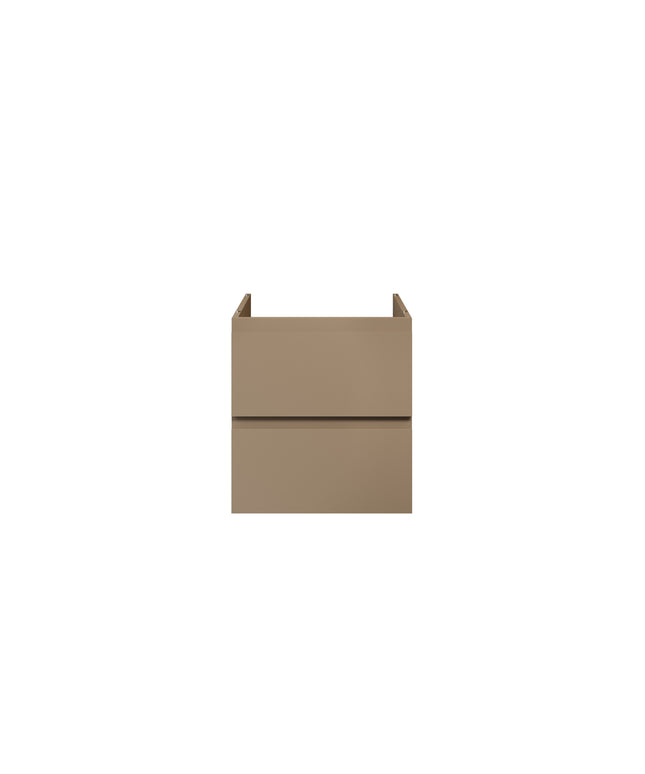 ALONI Sally XL Wastafelonderkast - 2 Lades Softclose Greeploos - 56x60cm - Zand