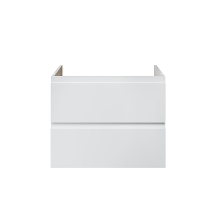 ALONI Sally XL Wastafelonderkast - 2 lades softclose greeploos - 76x60x45cm - Glanzend wit