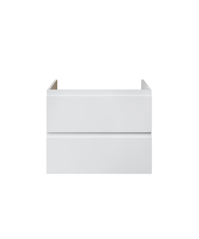 ALONI Sally XL Wastafelonderkast - 2 lades softclose greeploos - 76x60x45cm - Glanzend wit