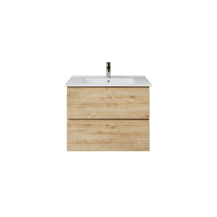 ALONI Sally XL Wastafelonderkast - 2 lades softclose greeploos - 76x60x45cm - Safir - afbeelding 2