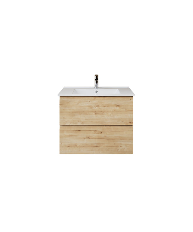 ALONI Sally XL Wastafelonderkast - 2 lades softclose greeploos - 76x60x45cm - Safir - afbeelding 2