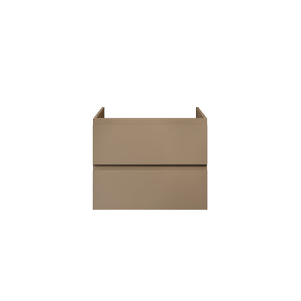 ALONI Sally XL Wastafelonderkast - 2 Lades Softclose Greeploos - 76x60x45cm - Zand
