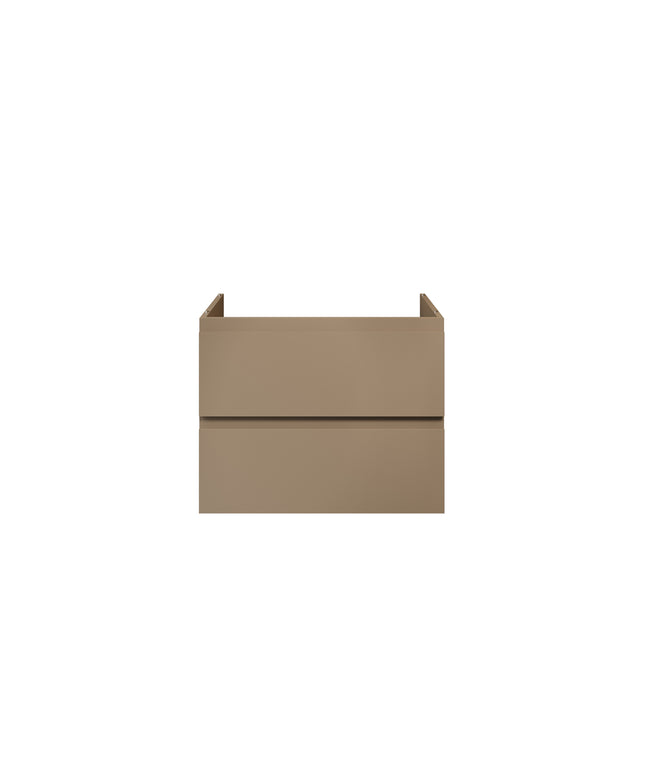 ALONI Sally XL Wastafelonderkast - 2 Lades Softclose Greeploos - 76x60x45cm - Zand