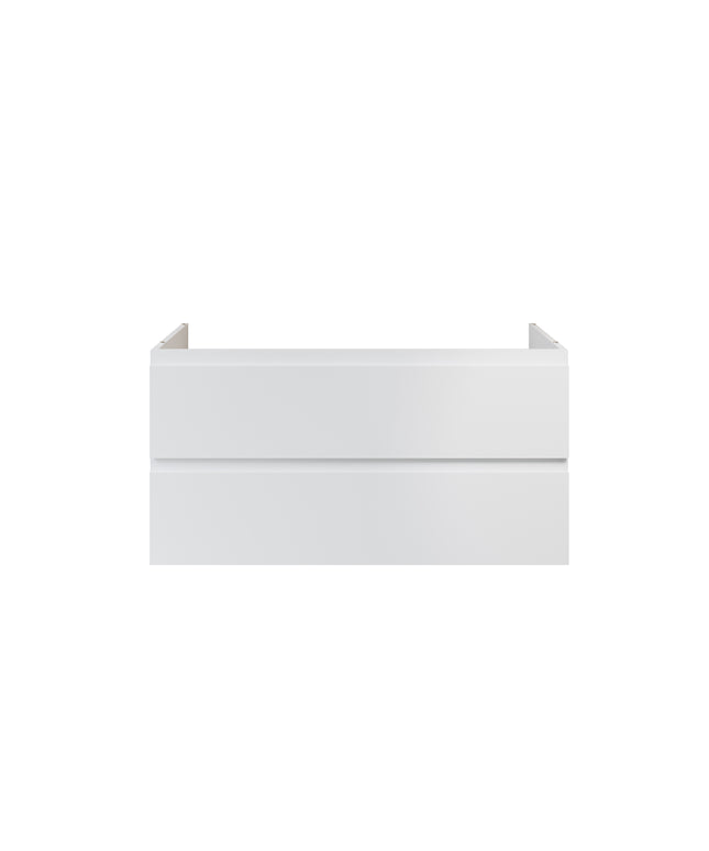 ALONI Sally XL Wastafelonderkast - 2 lades softclose greeploos - 118x60x45cm - Mat wit