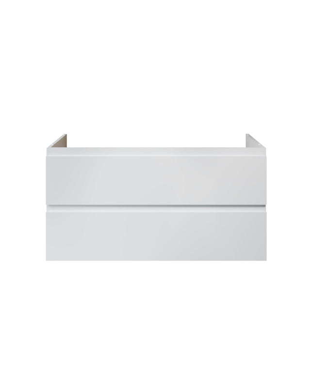 ALONI Sally XL Wastafelonderkast - 2 Lades Softclose Greeploos - 118x60cm - Glanzend wit