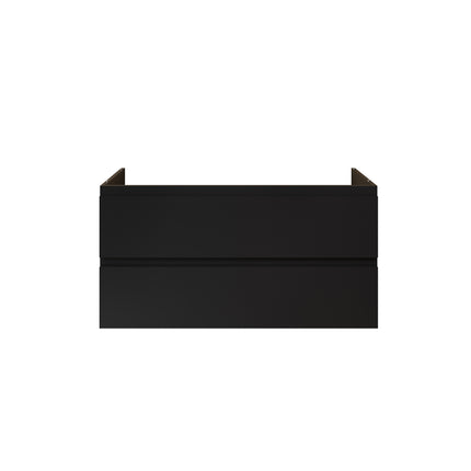 ALONI Sally XL Wastafelonderkast - 2 softclose lades greeploos - 1180x600mm - Mat zwart