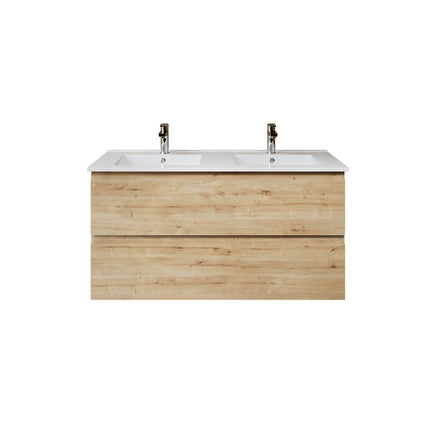 ALONI Sally XL Wastafelonderkast - 2 lades softclose greeploos - 118x60x45cm - Safir - afbeelding 2