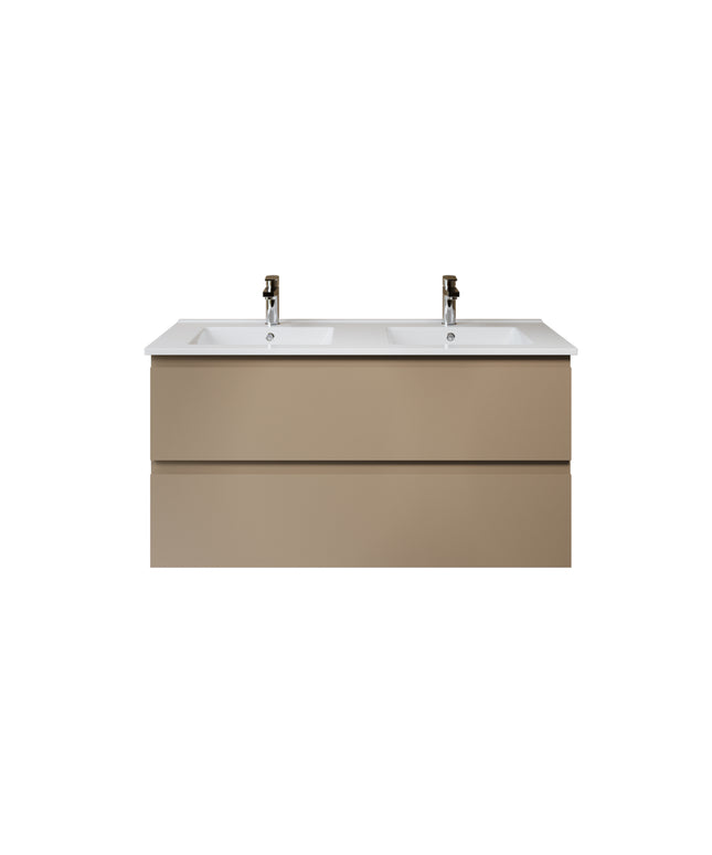 ALONI Sally XL Wastafelonderkast - 2 softclose lades - 1180x600x453mm - Zand - afbeelding 2