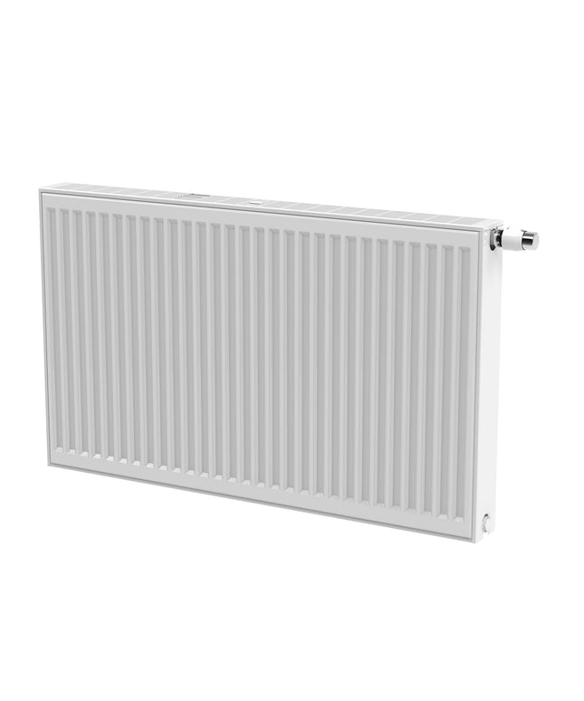 Radiador de painel STELRAD Novello T22 – 8 conexões – 500x3000 mm – 4482W – branco brilhante