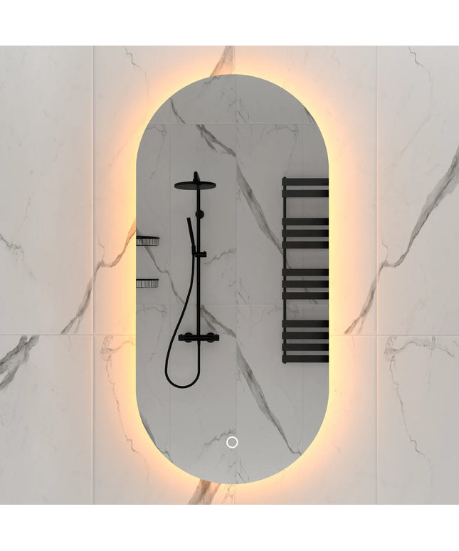 DutchLine - Alura Ovaal Luxe Indirecte Ledspiegel - 60