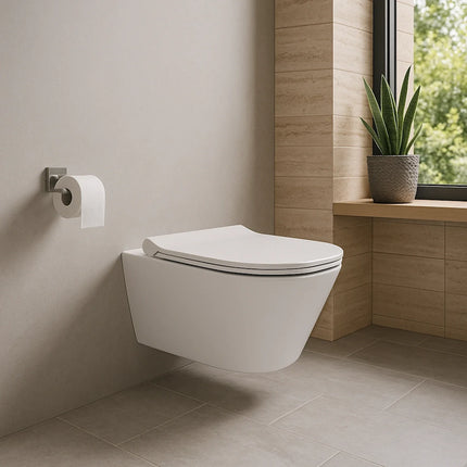 DutchLine - Avva Toiletpot Zonder bidet - Glans Wit - 355x530mm