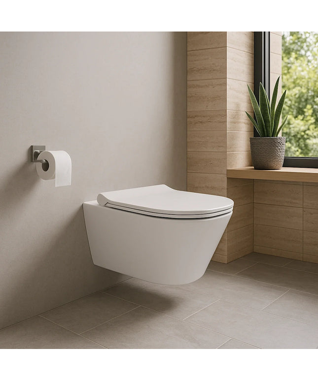 DutchLine - Avva Toiletpot Zonder bidet - Glans Wit - 355x530mm