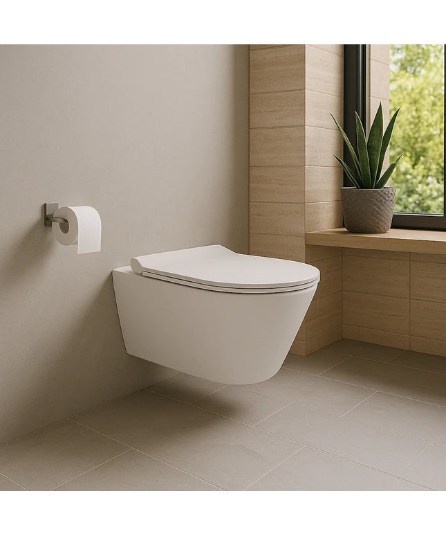 DutchLine - Avva Toiletpot Met Bidet - Mat Wit - 355x530mm