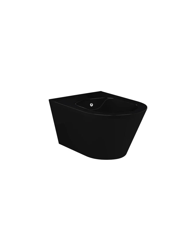 DutchLine - Avva Toiletpot Met Bidet - Mat Zwart - 355x530mm
