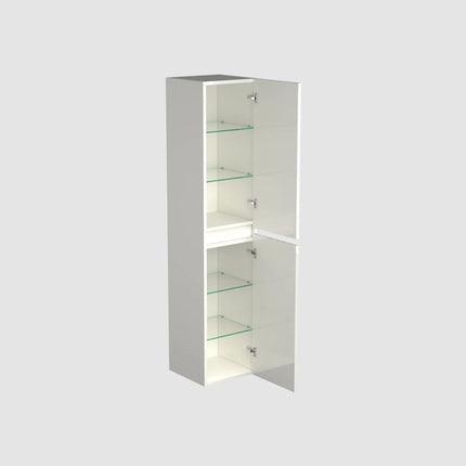 Dutchline Badmeubel Kolomkast – Glans Wit – 160x35cm – 2 Deuren