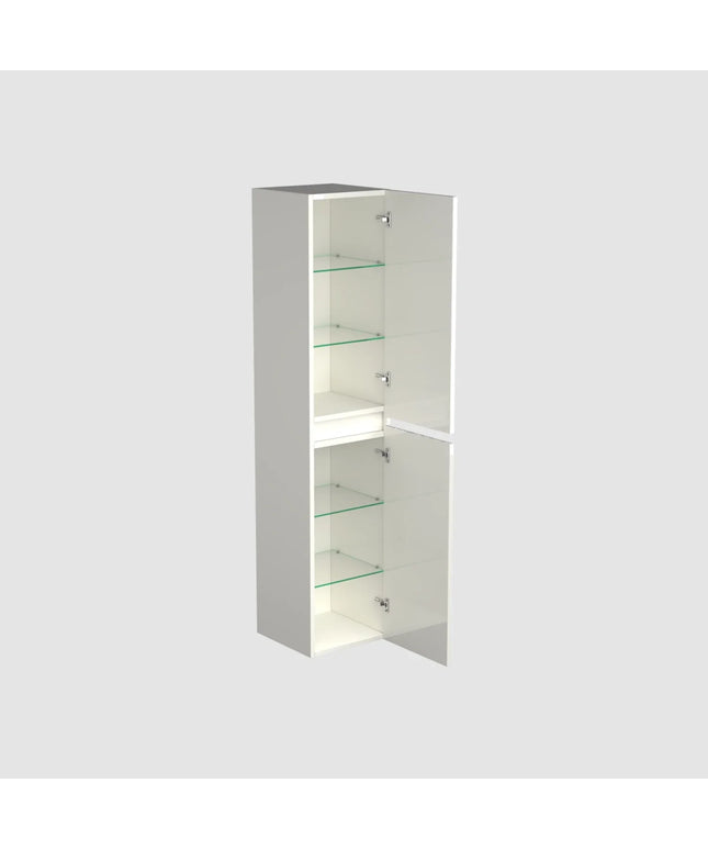 Dutchline Badmeubel Kolomkast – Glans Wit – 160x35cm – 2 Deuren
