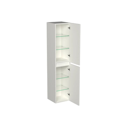 Dutchline Badmeubel Kolomkast - Mat Wit - 160x35cm - 2 Deuren