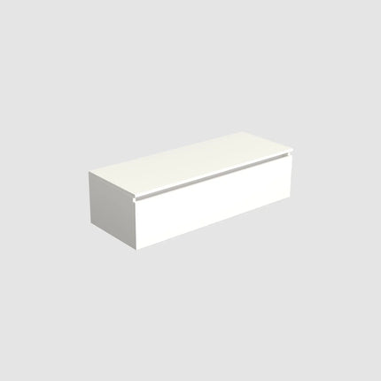 Dutchline Badmeubel Onderkast - Glans Wit - 120x46cm - 1 Lade - 1 Uitsparing