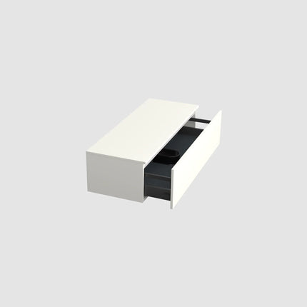 Dutchline Badmeubel Onderkast - Glans Wit - 120x46cm - 1 Lade - 1 Uitsparing
