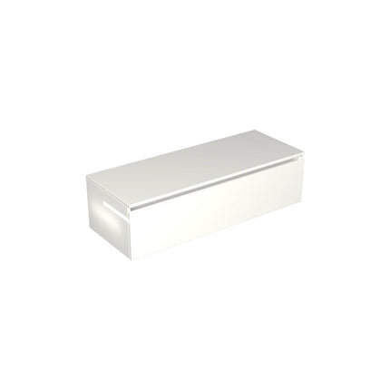 Dutchline Badmeubel Onderkast - Glans Wit - 120x46cm - 1 Lade - 2 Uitsparingen