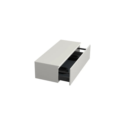Dutchline Badmeubel Onderkast - Glans Wit - 120x46cm - 1 Lade - 2 Uitsparingen