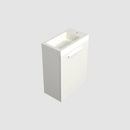 Dutchline Badmeubel Onderkast – Glans Wit – 36x18cm – 1 Deur (Links/Rechts)