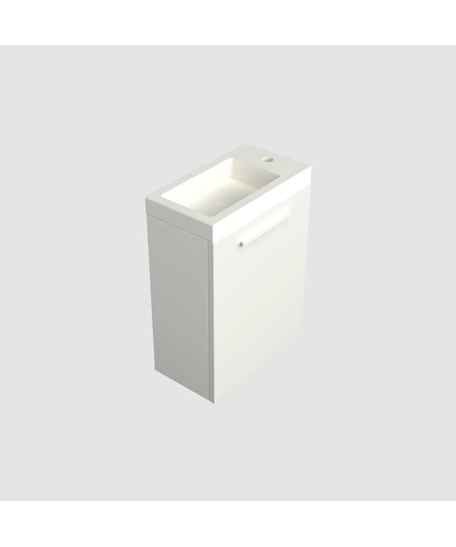 Dutchline Badmeubel Onderkast – Glans Wit – 36x18cm – 1 Deur (Links/Rechts)