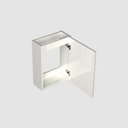 Dutchline Badmeubel Onderkast – Glans Wit – 36x18cm – 1 Deur (Links/Rechts)