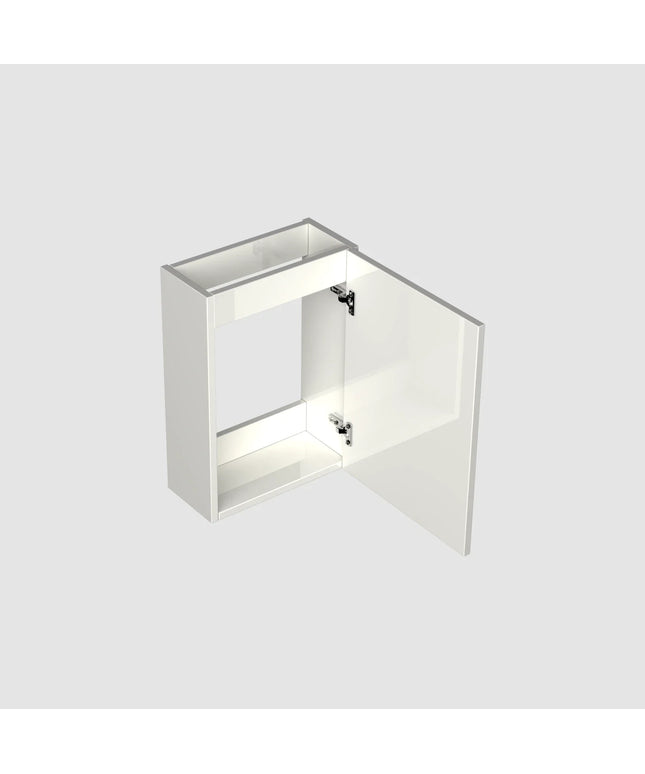 Dutchline Badmeubel Onderkast – Glans Wit – 36x18cm – 1 Deur (Links/Rechts)