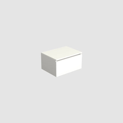 Dutchline Badmeubel Onderkast – Glans Wit – 60x46cm – 1 Lade – 1 Uitsparing