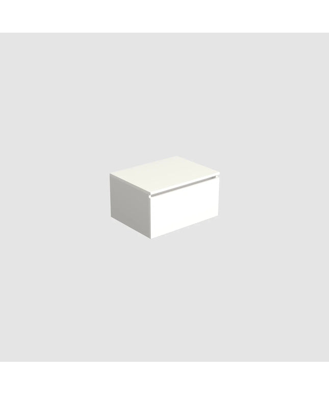 Dutchline Badmeubel Onderkast – Glans Wit – 60x46cm – 1 Lade – 1 Uitsparing
