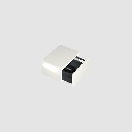 Dutchline Badmeubel Onderkast – Glans Wit – 60x46cm – 1 Lade – 1 Uitsparing