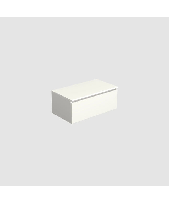 Dutchline Badmeubel Onderkast – Glans Wit – 80x46cm – 1 Lade – 1 Uitsparing