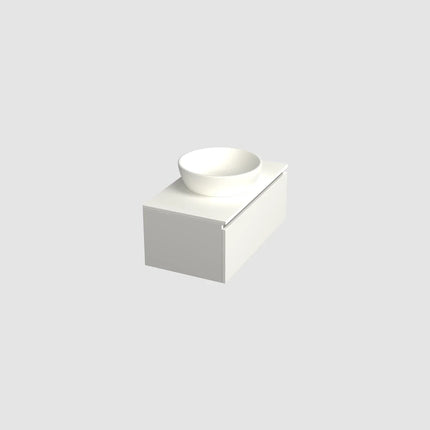 Dutchline Badmeubel Onderkast – Glans Wit – 80x46cm – 1 Lade – 1 Uitsparing