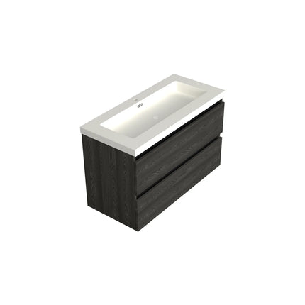 Dutchline Badmeubel Onderkast – Lumiere – 100x46cm – 2 Lades – 1 Uitsparing