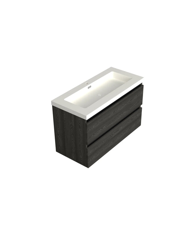 Dutchline Badmeubel Onderkast – Lumiere – 100x46cm – 2 Lades – 1 Uitsparing
