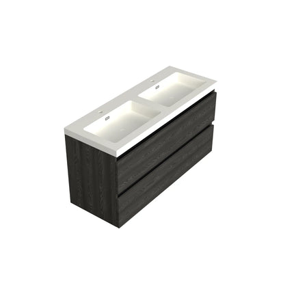 Dutchline Badmeubel Onderkast – Lumiere – 120x46cm – 2 Lades – 2 Uitsparingen